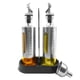 thumbnail image 1 of Botella Dispensadora de de 10 Oz/300 Ml, Paquete de 2, Dispensadores de Aceite y Vinagre de Vidrio con Bandeja, para Cocinar en la Cocina., 1 of 5