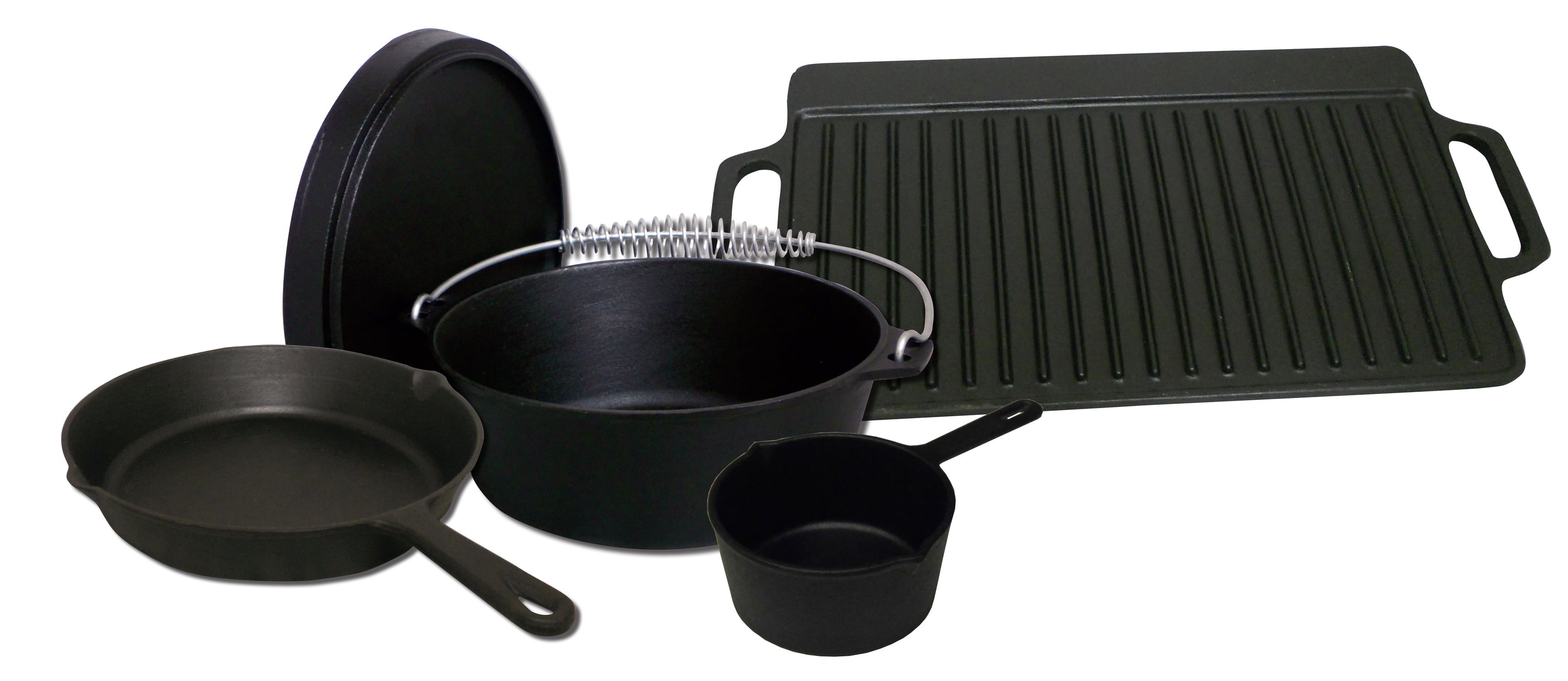 King Kooker Model 5CIBSB 5pc. Cast Iron Set
