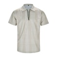 thumbnail image 3 of YDLCAFD Chemise Homme à Fermeture Éclair Col Rabattu Couleur Unie Manches Courtes Chemise de Sport, 3 of 8