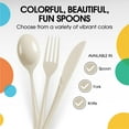 thumbnail image 5 of Exquisite Ivory Disposable Spoons - Ivory Plastic Spoons - 100 Count, 5 of 10