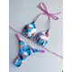 thumbnail image 4 of Bañador triangular para mujer, traje de baño brasileño de 2 piezas con pliegues, conjunto de Bikini liso con realce, conjunto de Bikini Sexy 2024, 4 of 5