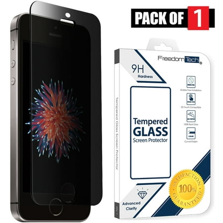 FREEDOMTECH For Apple iPhone SE 5S 5C 5 Brand New High Quality 9H Premium Real HD Tempered Glass Screen Protector LCD Protector Film For iPhone SE 5S 5C (Best Quality Iphone 5c Cases)