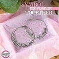 thumbnail image 6 of Sorority Shop Alpha Sigma Alpha- Hoop Silver-Plated Dainty Earrings for Women -Alpha Sigma Alpha Jewelry with Ideal 2" Diameter Hoops - Alpha Sigma Alpha Gifts, 6 of 6