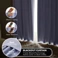 thumbnail image 6 of Deconovo Back Tab and Rod Pocket Blackout Curtains for Bedroom (42"x54", Light Purple, 2 Panels), 6 of 8