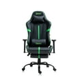 thumbnail image 2 of Hdcanada Orbit Series Racing Style Gaming Chair, Reclining Ergonomic Leather Chair with Footrest & Massage Lumbar Support - Green, 2 of 10