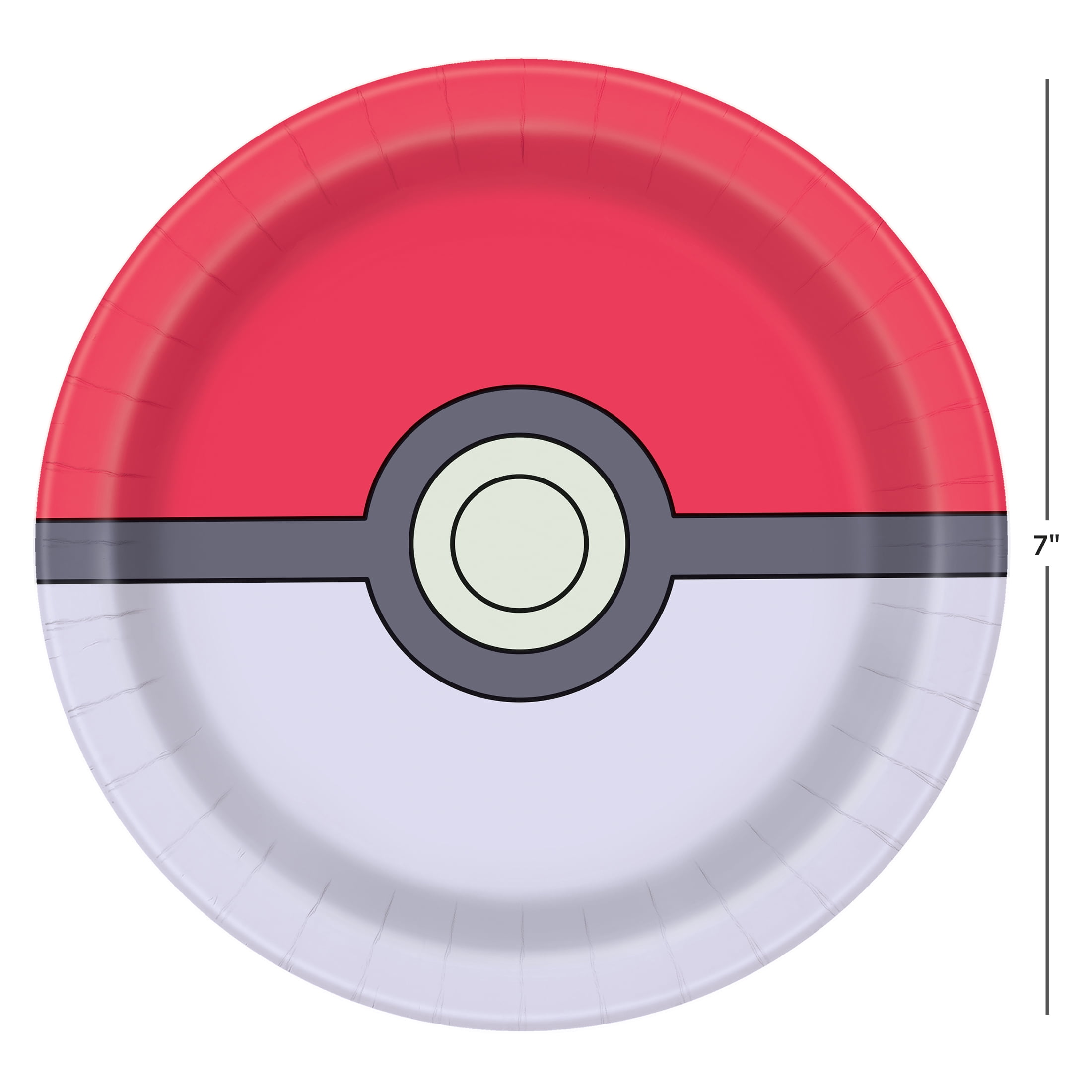 Pokémon Round 7” Dessert Plates, 8ct