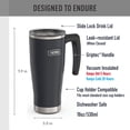 thumbnail image 5 of Thermos 18oz Stainless Steel Vacuum Insulated Travel Mug w/ Slide Lock Lid, Granite, 5 of 5