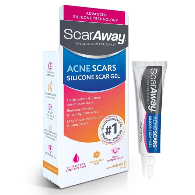 Gel ScarAway para el tratamiento de las cicatrices del acné, 15 g, de grado médico