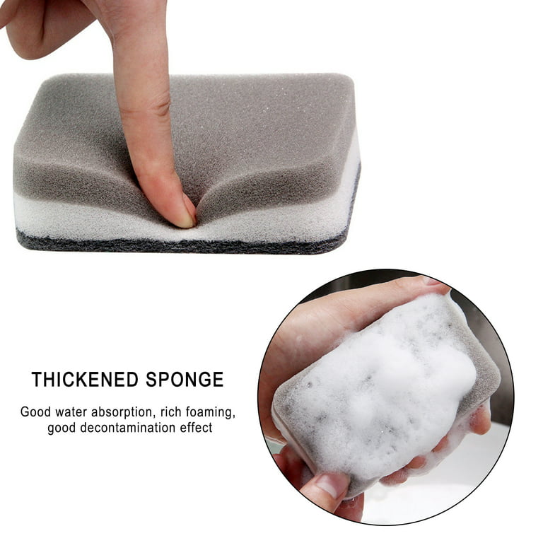 Individually Wrapped Sponges Kitchen Cleaning Sponges Bulk, Dishwashing Sponges Scouring Pad, Odor-Free Loofah Dish Sponge Scrubber for Washing Dishes
