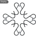 thumbnail image 3 of 8PCS S Hooks for Hanging - S Shaped Hooks for Kitchen Utensil and Closet Rod - Black S Hooks for Hanging Plants, Pots and Pans, Bags - Heavy Duty Rustproof Safety Buckle Design - 3.5 Inch, 3 of 8