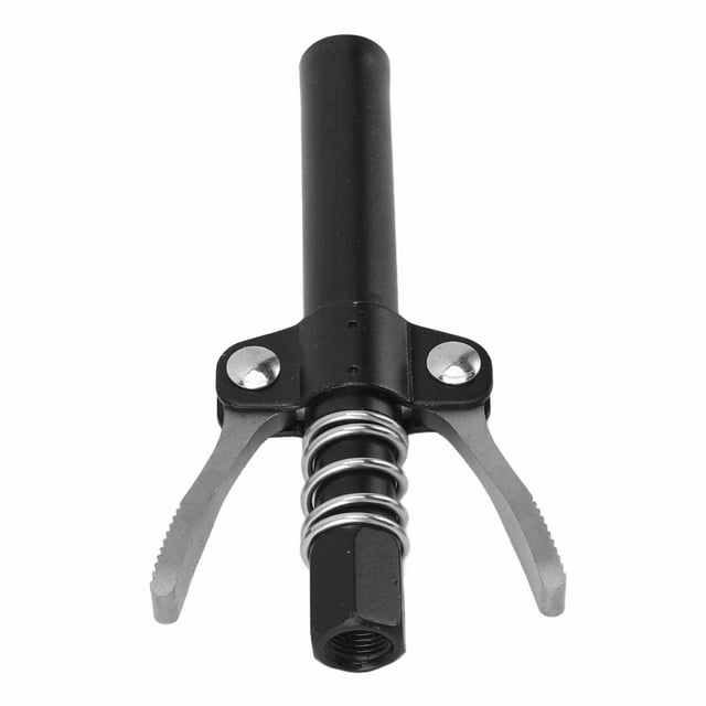 Steel Gear Oil Nozzle with Double Handle Gear Oil Nozzle, Grease Nozzle Extended Locking Clamp, Multi Functional Grease Nozzle for Various Grease