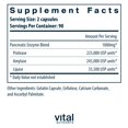 thumbnail image 2 of Suplemento de enzimas digestivas Vital Nutrients Pancreatic 1000 mg, 2 of 7