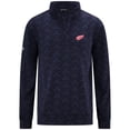 thumbnail image 2 of Men's Levelwear Navy Detroit Red Wings Chameleon Quarter-Zip Sweatshirt, 2 of 3