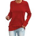 thumbnail image 1 of Customizable Women's Hoodless Sweatshirt DIY Photo Text Design Comfortable Casual Fashion Top, 1 of 7