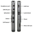 thumbnail image 1 of pitrice Record Pen Rustproof Audio Recorder MP3 Player Battery-operation Recording Device LCD Screen Loudspeakers USB Port Lock Button, 1 of 9