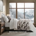 thumbnail image 4 of EVERGRACE Ultra Soft Luxury Fluffy Faux Rabbit Fur Throw Blanket, Thick Warm Bubble Throw for Bed, Cozy Plush Reversible Blankets for Couch, Chair, Sofa, Light Grey, 60x80 Inches, 870 GSM, 4 of 8