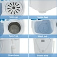 ROVSUN 15LBS Portable Washing Machine, Electric WasherDryer Combo