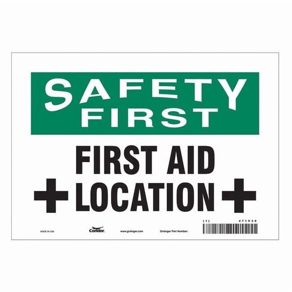 Condor Safety Sign,7 in x 10 in,Vinyl 471V30