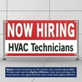thumbnail image 3 of Now Hiring HVAC Technicians 13 oz Heavy Duty Vinyl Banner Technician Jobs Available Help Wanted Sign for Business Advertising Indoor/Outdoor Single-Sided with Metal Grommets (1.5x5 ft, Wh & Re & Bk), 3 of 6