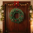 thumbnail image 5 of KUNPENG Christmas Wreath as Gift 23.62" Artificial Xmas Wreath for Front Door Outdoor Indoor Holiday Present Idea, 5 of 8