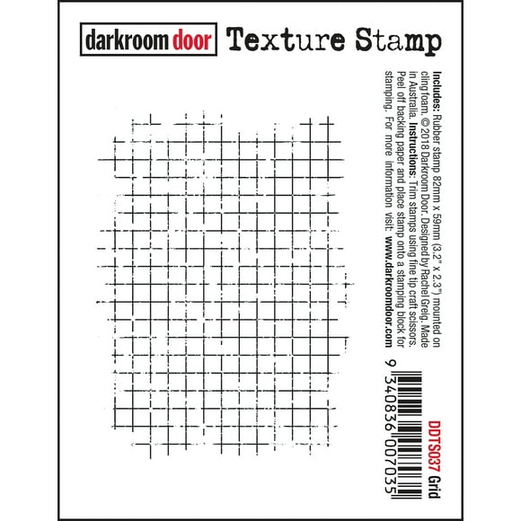 Darkroom Door Texture Coller Timbre 3 "X2"-Grille