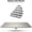 Brushed Nickel + Stainless Steel, variant on 16 Inch Chrome Rain Shower Head, Square Ultra Thin 304 Stainless Steel High Pressure Shower Head, Adjustable Rainfall Showerhead for Bathroom Spa