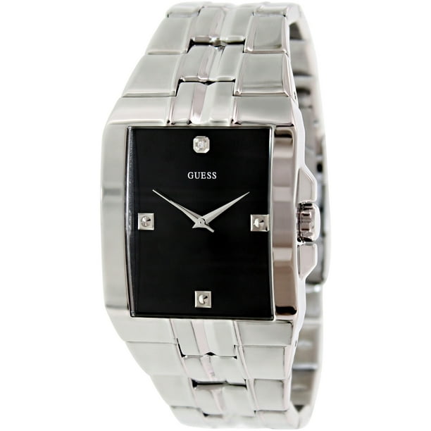 GUESS - Guess Men's U10014G1 Black Stainless-Steel Quartz Watch