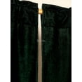 thumbnail image 4 of The Art Box 2 Panel Crushed Velvet Curtain Emerald Green Velvet Rod Pocket 100% Blackout Curtain, 35"W x 63L" in, 4 of 8