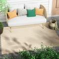 thumbnail image 2 of Well Woven 5' x 7' Taupe Outdoor Rug, 2 of 8