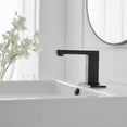 thumbnail image 3 of Automatic Sensor Touchless Bathroom Sink Faucet With Deck Plate In Matte Black, 3 of 11