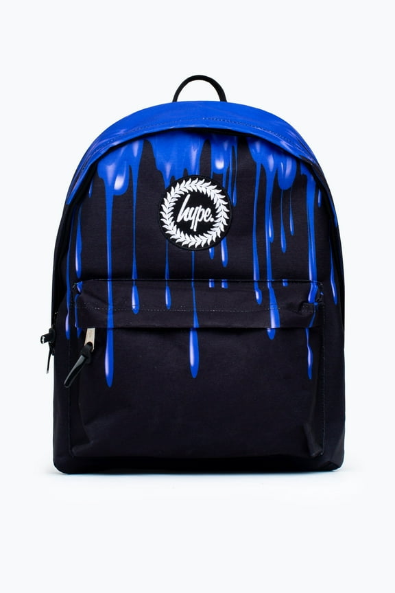 Hype Unisex Blue Slime Drips Crest Backpack