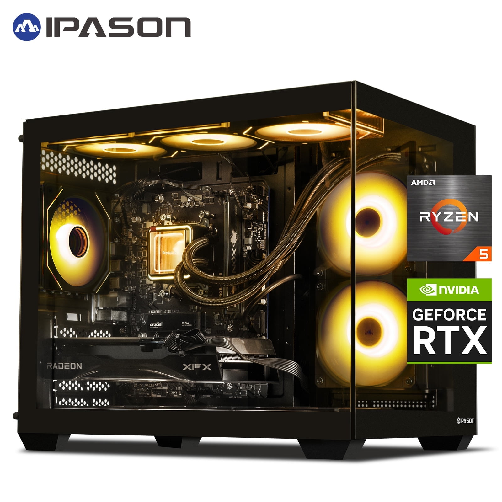Zhic Gaming Desktop PC, AMD Ryzen 7 5700X, NVIDIA RTX 5060 8G