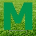 thumbnail image 1 of Advanced Graphics 3331 Panneau de Jardin Lettre m 20 x 15 Po, Vert, 1 of 1