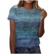 thumbnail image 1 of Tops de Ajuste Suelto para las Mujeres Sudadera Casual Impresa Manga Corta Cuello Redondo Superior, Poliéster, 1 of 4