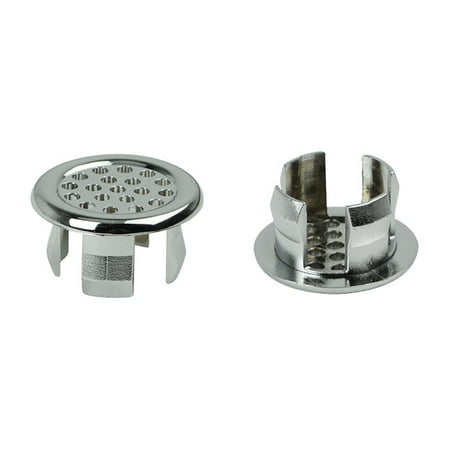 Chrome Bathroom Basin Sink Spare Replacement Round Overflow Cover Tidy Trim 30 16 22mm Easy To Install Multiple Designs