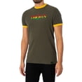 thumbnail image 2 of Trojan Logo Ringer Tee, Green, 2 of 5
