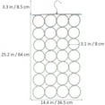 thumbnail image 3 of AMERTEER Foldable 28 Ring Hole Slots Space Saving Closet Hanger Scarf, Ties, Belts, Socks Organizer for Home Bedroom, Bathroom, Living Room,Random colors, 3 of 8
