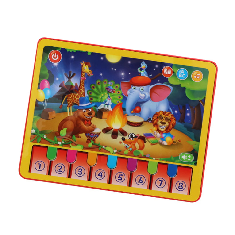 VEAREAR Simulation Jungle Animal Music Tablet Sound Touch Sense Piano  Education Kids Toy 