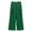 Green, variant on lnmuld Girls Solid High Waist Pleated Capri Wide Leg Suit Pants Non-Stretch Woven School Uniform Business Casual Trousers Color:Green,Size:6-7 Years