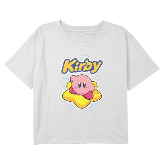 Girls Nintendo Cute Kirby and Stars T Shirt