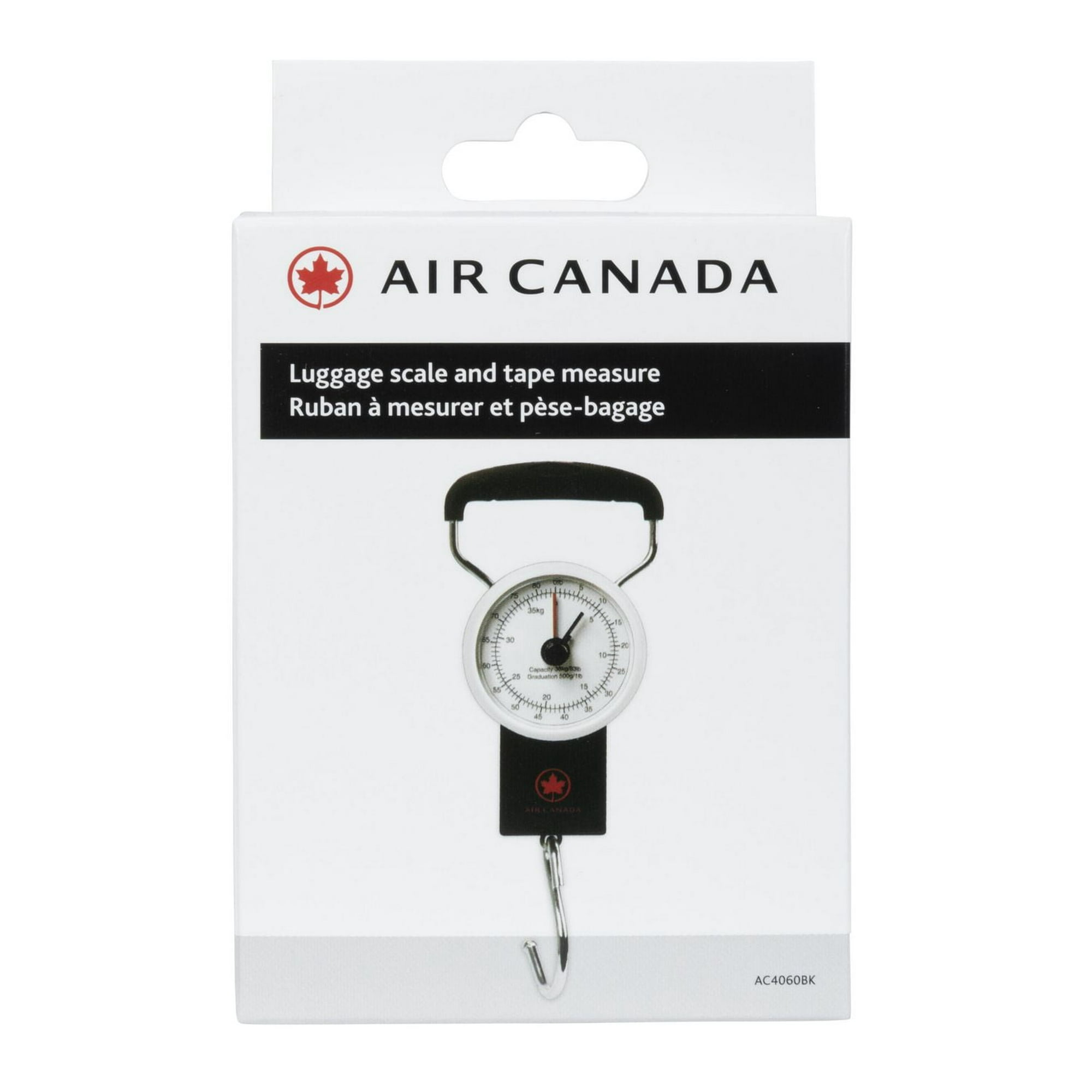 Air Canada 83 lbs kg) Luggage Scale and Tape Measure, Tape