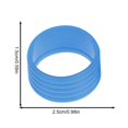 thumbnail image 1 of 4Pcs/lot Silicone Tennis Racket Grip Ring Handle Closure Rubber Sweat-absorbing Band Fixed Stretchable Handle Tennis Accessories Blue, 1 of 6