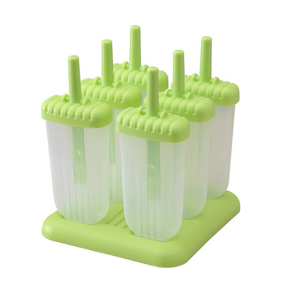 Ice Cream Maker Popsicle Mold Tray with Set Molds Pop Ice 6/8PACK Guard Drip & 
