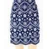 Laundry By Shelli Segal Women's Skirt Large Floral-Print Blue L