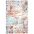 thumbnail image 2 of SAFAVIEH Prism Isaija Abstract Distressed Area Rug, Cream/Light Aqua, 5'1" x 7'6", 2 of 9