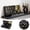 Black, variant on Mini Mahjong Set Black Melamine Travel Portable Tile Game for Adults Family Gatherings Easy Storage
