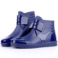 thumbnail image 1 of QISIWOLE Men's Fashion Rain Boots Low To Help Non-Slip Solid Color Waterproof Boots clearance under $10 !, 1 of 4