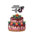 thumbnail image 1 of Decoraciones temáticas de fiesta Tik de música caliente, cartel de globo para niños como adorno musical para pastel, suministros de fiesta de cumpleaños, platos y vasos de papel, 1 of 4