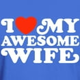 thumbnail image 3 of CafePress - I Love My Awesome Wife Dark T Shirt - Men's Classic Graphic Cotton T-Shirt, 3 of 4