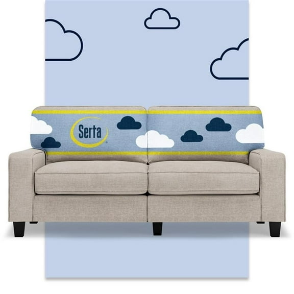 Pemberly Row 73" Track Arm Sofa with Removable Covers Light Gray